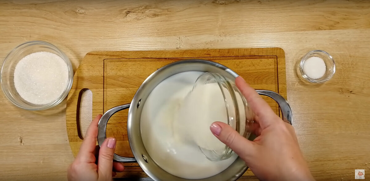 Необычное мороженое из манки