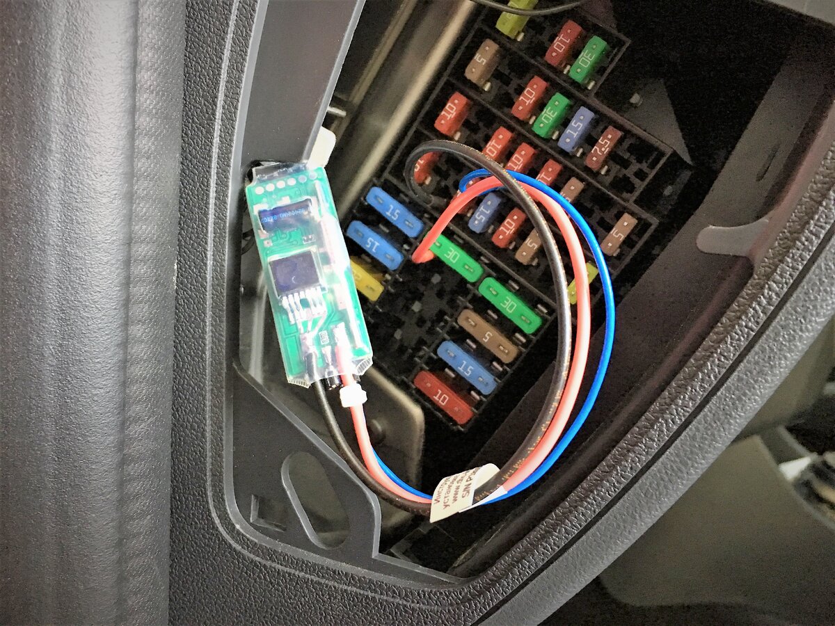 Модуль в термоусадочном пластике. Подключение в течении 2 минут с перекуром и размышлениями.