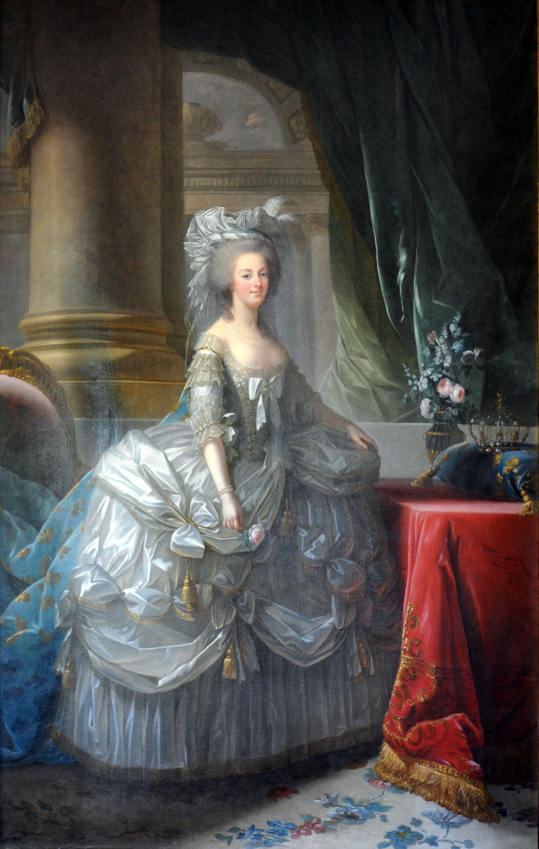 Мария-Антуанетта в придворном платье, Элизабет Виже-Лебрен, 1783. (с) Из коллекции Версаля