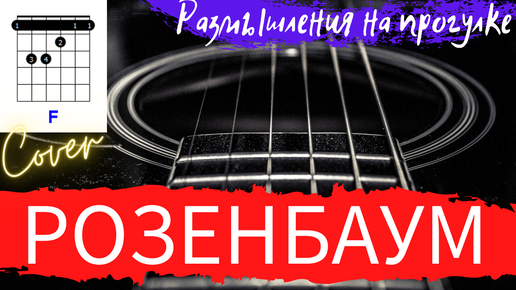 Розенбаум Размышления на прогулке аккорды 🎸 как играть на гитаре - стандартный строй