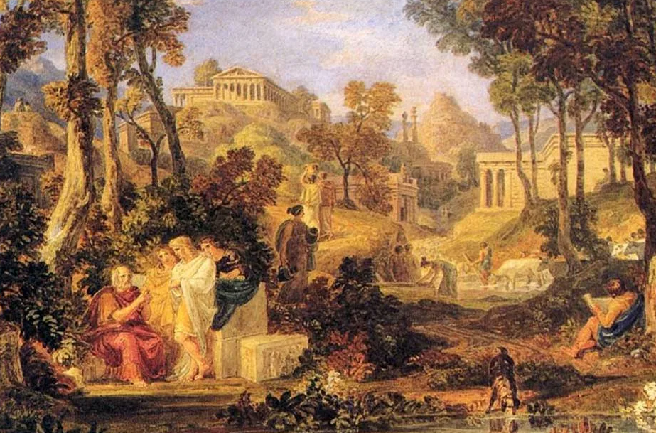 Сад в Древних Афинах