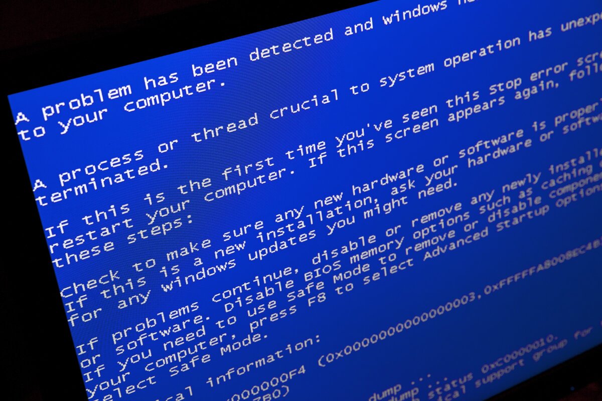 Windows xp bsod