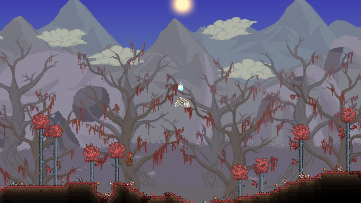 Как убрать багрянец. Terraria багрянец. кримзон террария. биом кримзон в террарии. босс в багрянце террария.