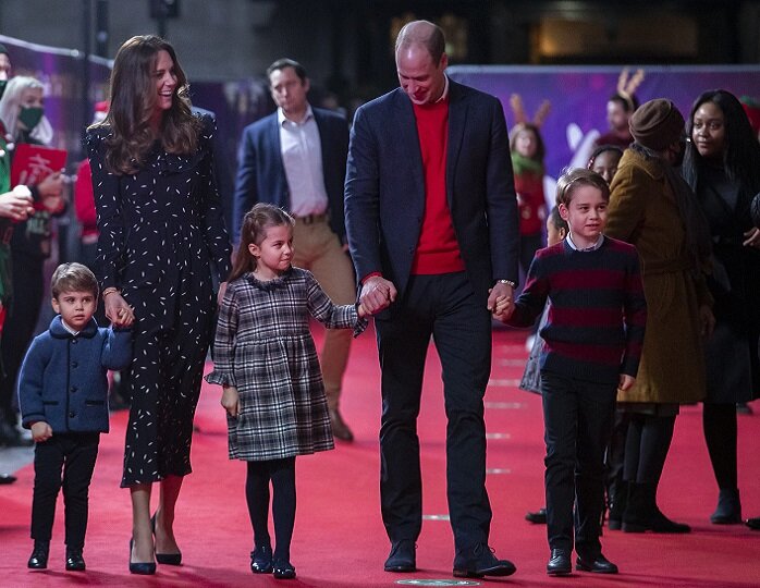 Кейт Миддлтон и принц Уильям с детьми. Фото: Globallookpress.com