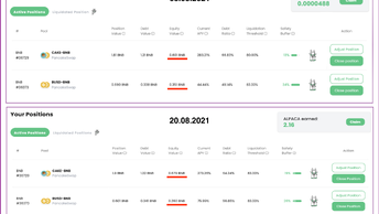 Alpaca Finance  3 часть По фармингу результаты