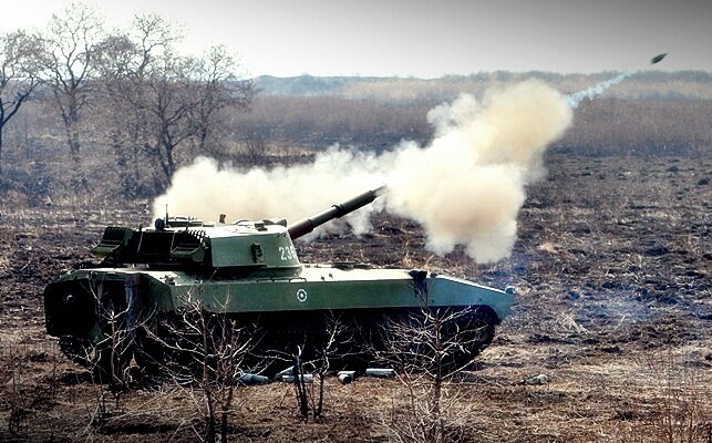 Самоходная артиллерийская установка 2С1 "Гвоздика"