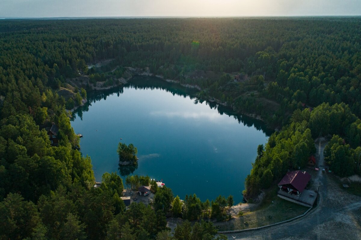 Караканский Бор мраморное озеро