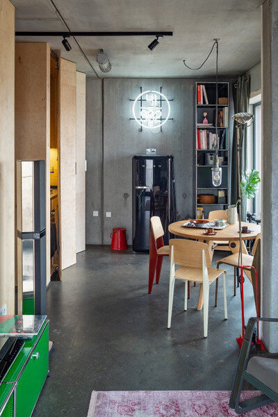 
Фрагмент 55-метровой квартиры архитектора Пшемо Лукашика.