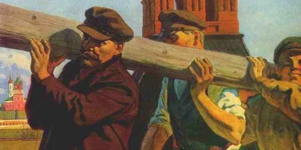 Ленин и бревно. Источник: «Дилетант»