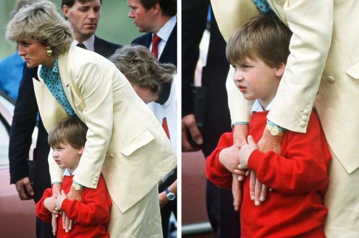 Воспитывая диану. Princess Diana playing with her children.