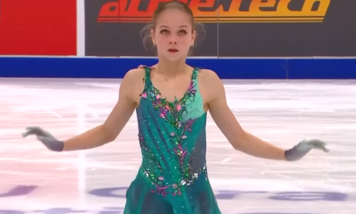 Александра Трусова. Российский этап Гран-при по фигурному катанию 2020/2021. Источник фото: официальный сайт Первого канала.