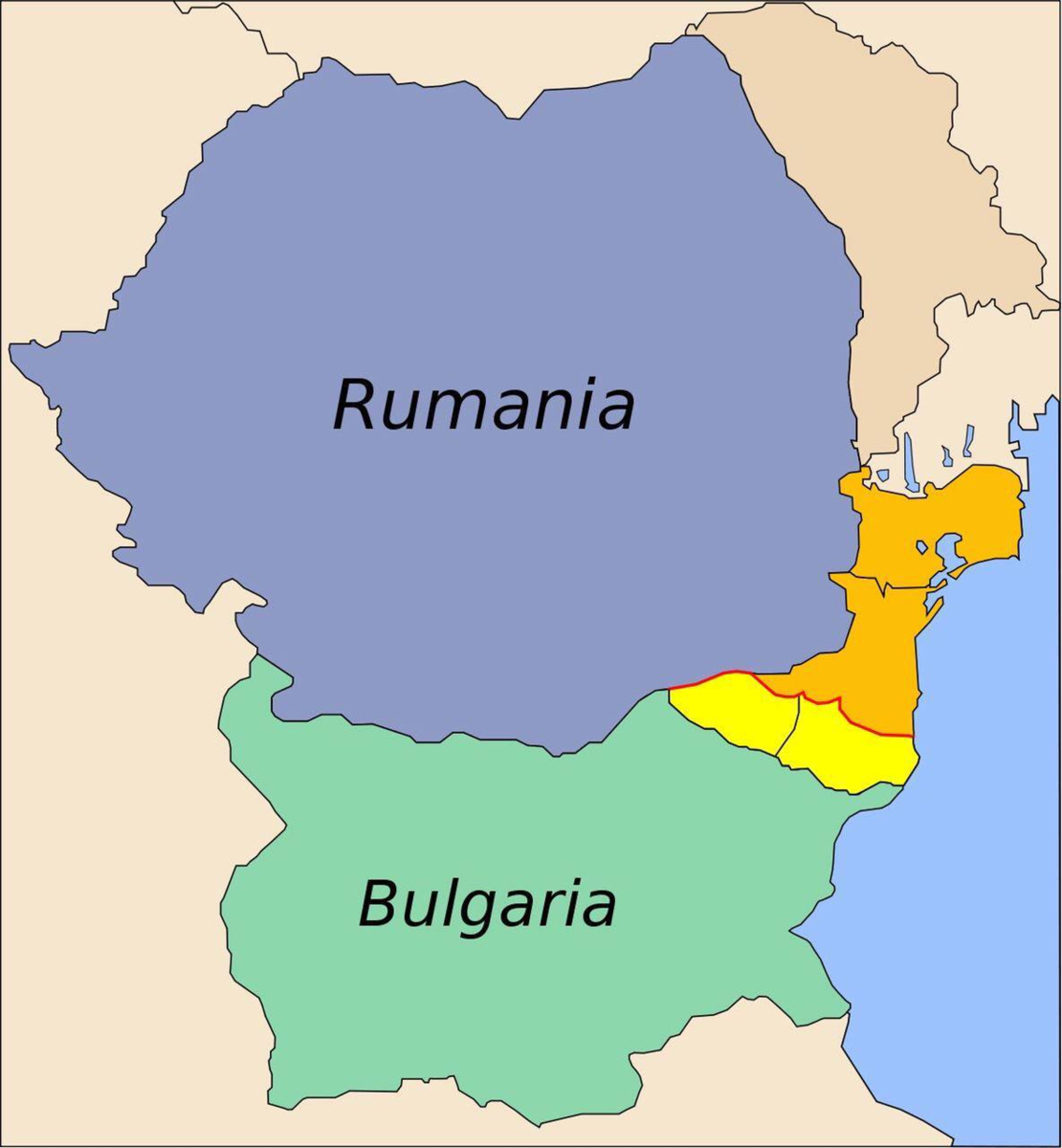 Болгария румыния. Добруджа Румыния на карте. Болгария Северная Добруджа. Южная Добруджа отошедшая к Болгарии. Добруджа Болгария на карте.