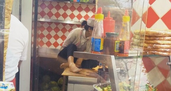 Или даже ногами.