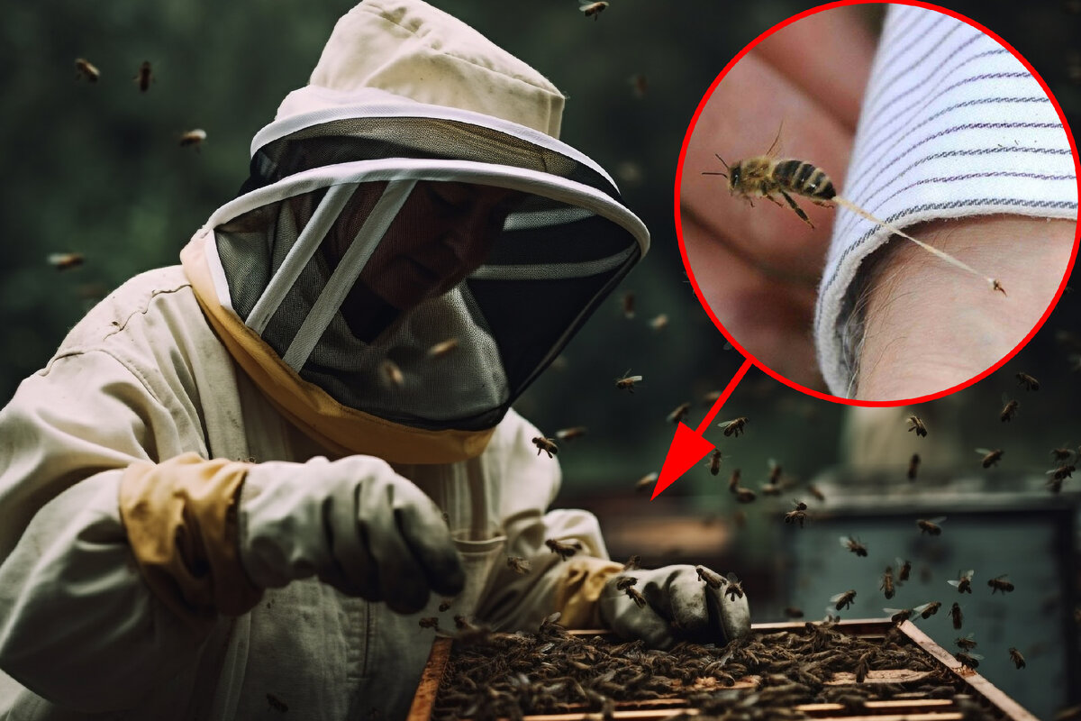 Укус пчелы. Фото clck.ru/35fkHk