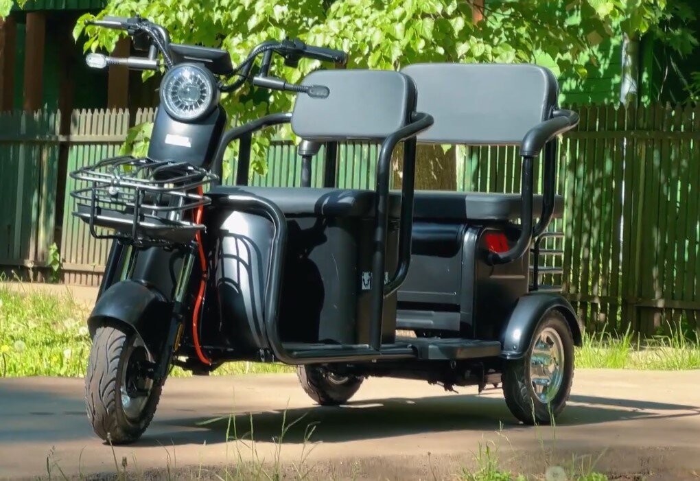 Большой пассажирский электротрицикл White Siberia SIBTRIKE R 2000W