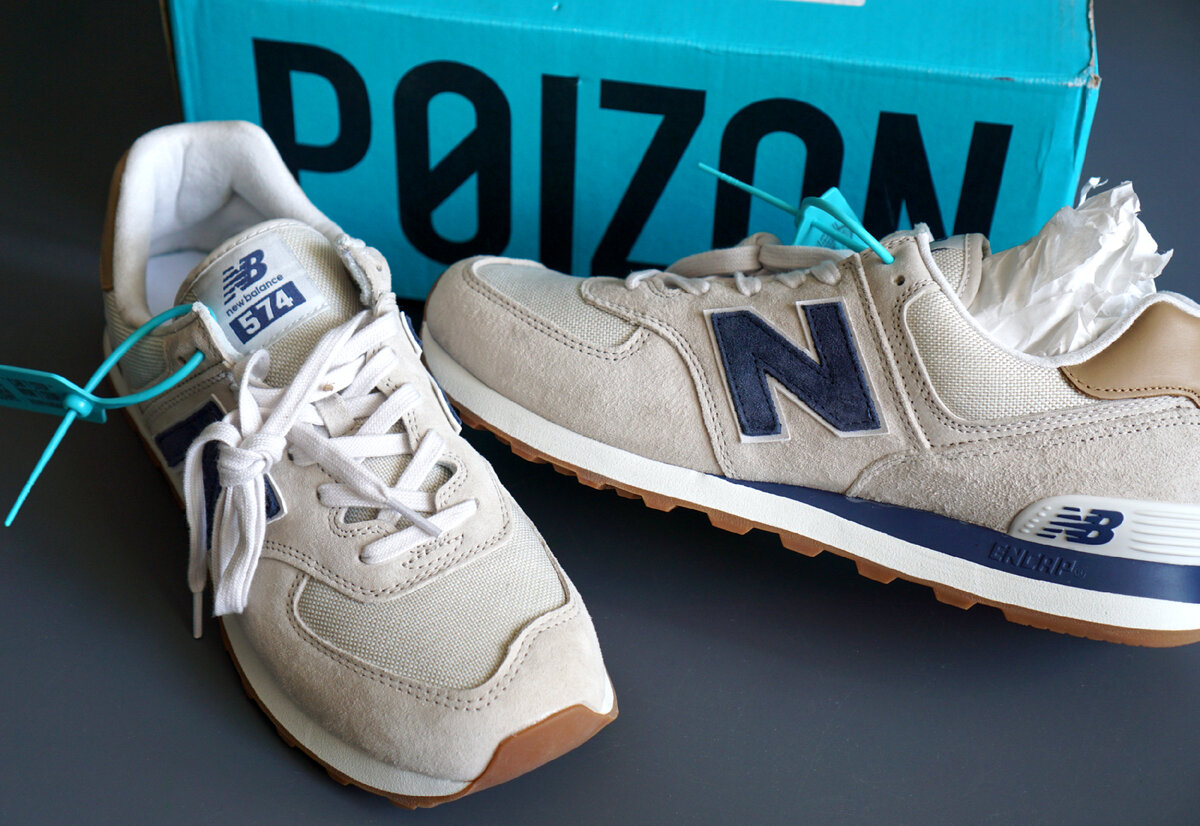 Заказал кроссовки New Balance 574 на Poizon. Показываю, что получил |  Soberger | Дзен