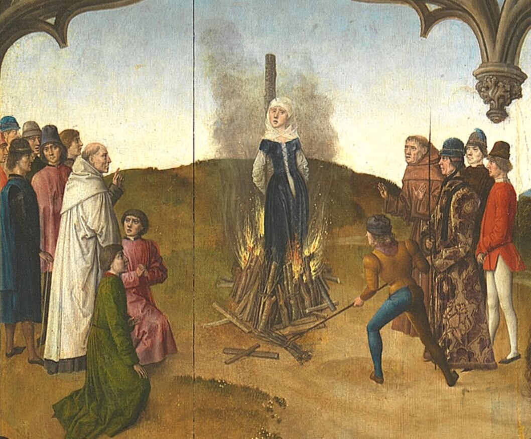 Рихарда Швабская проходит испытание огнём. Фрагмент картины Баутса Дирка