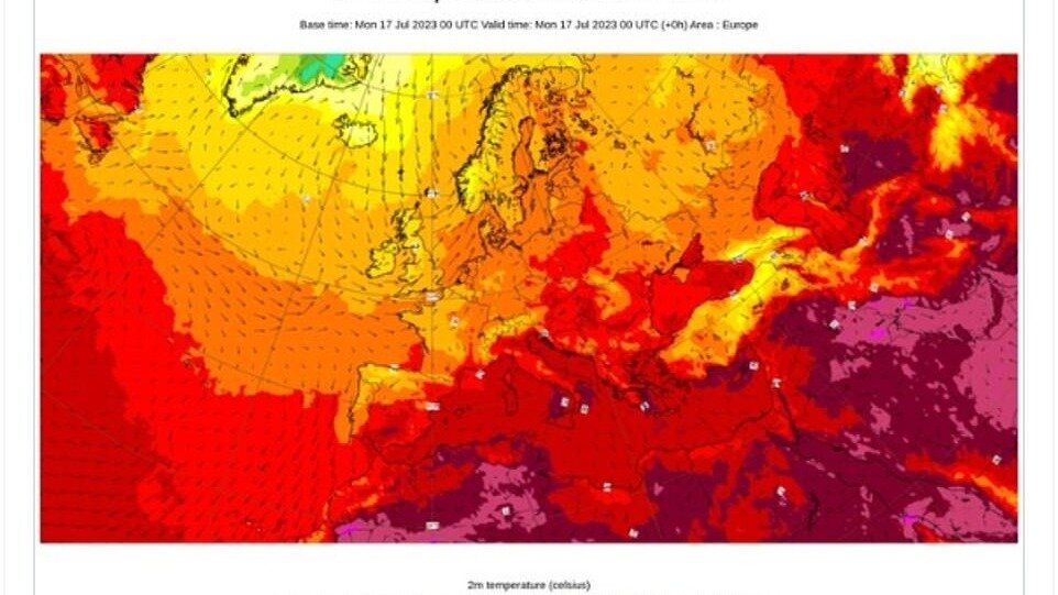    По оценкам метеорологов, во вторник 18 июля на европейском континенте начинается самая жаркая неделя лета.