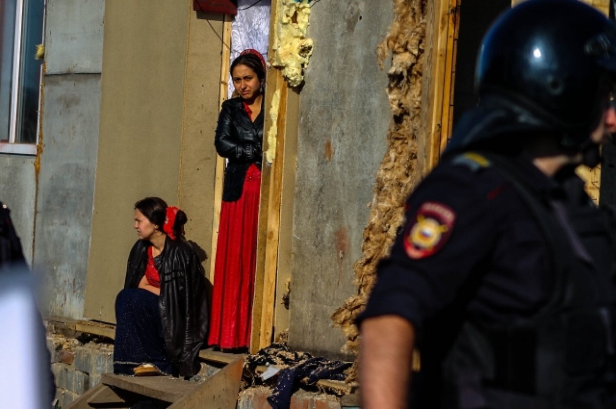    В Новосибирске 9 из 115 цыган незаконно проживали возле СНТ «Спутник»