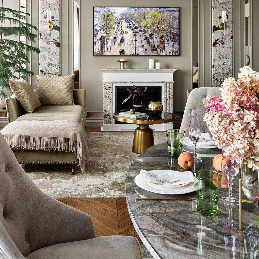 Реализованный проект студии интерьерного дизайна Анастасии Вивенцовой. Стулья Sofas & Decor