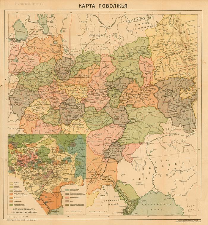 Поволжье на карте