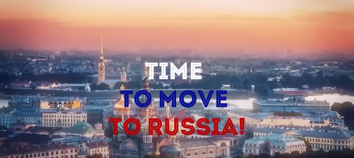 Никита Томилин создал вирусный ролик для Запада с названием "Время переезжать в Россию".