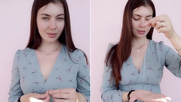 Народные гадания: как узнать пол малыша. Кадры из видео © TikTok / viktoria.num