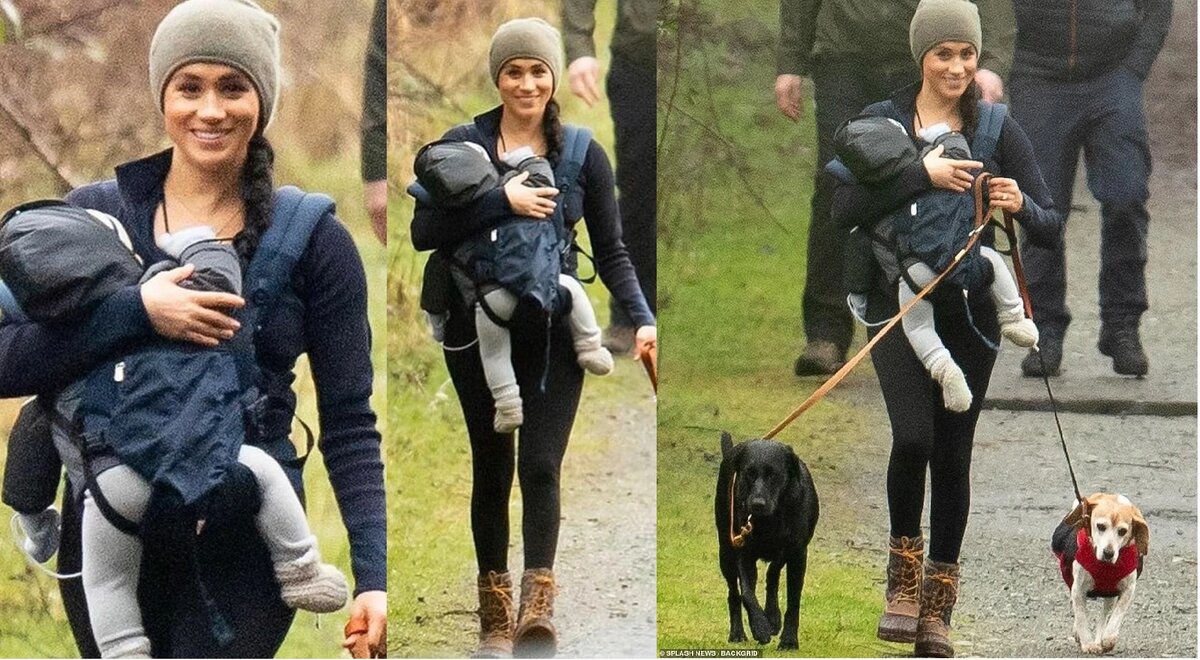 Кто может поверить, что Меган не знает, что её снимают? Фото из сети Интернет