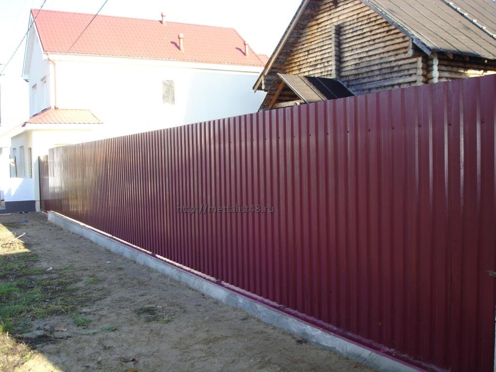 Забор из профнастила