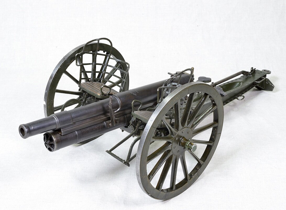 Модель 3-дюймовой полевой скорострельной пушки обр. 1902 г. Россия, Санкт-Петербург, Путиловский завод. 1906. Военно-исторический музей артиллерии, инженерных войск и войск связи, Санкт-Петербург