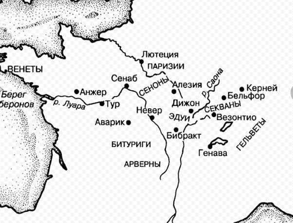 Лютеция и паризии на карте.