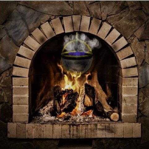  Картина " Очаг с котелком" в каморке  шарманщика Карло