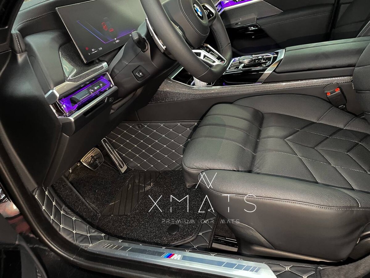 3D коврики из экокожи на BMW 7 серии G70