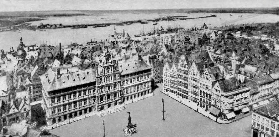 1914. Антверпен. Городская ратуша