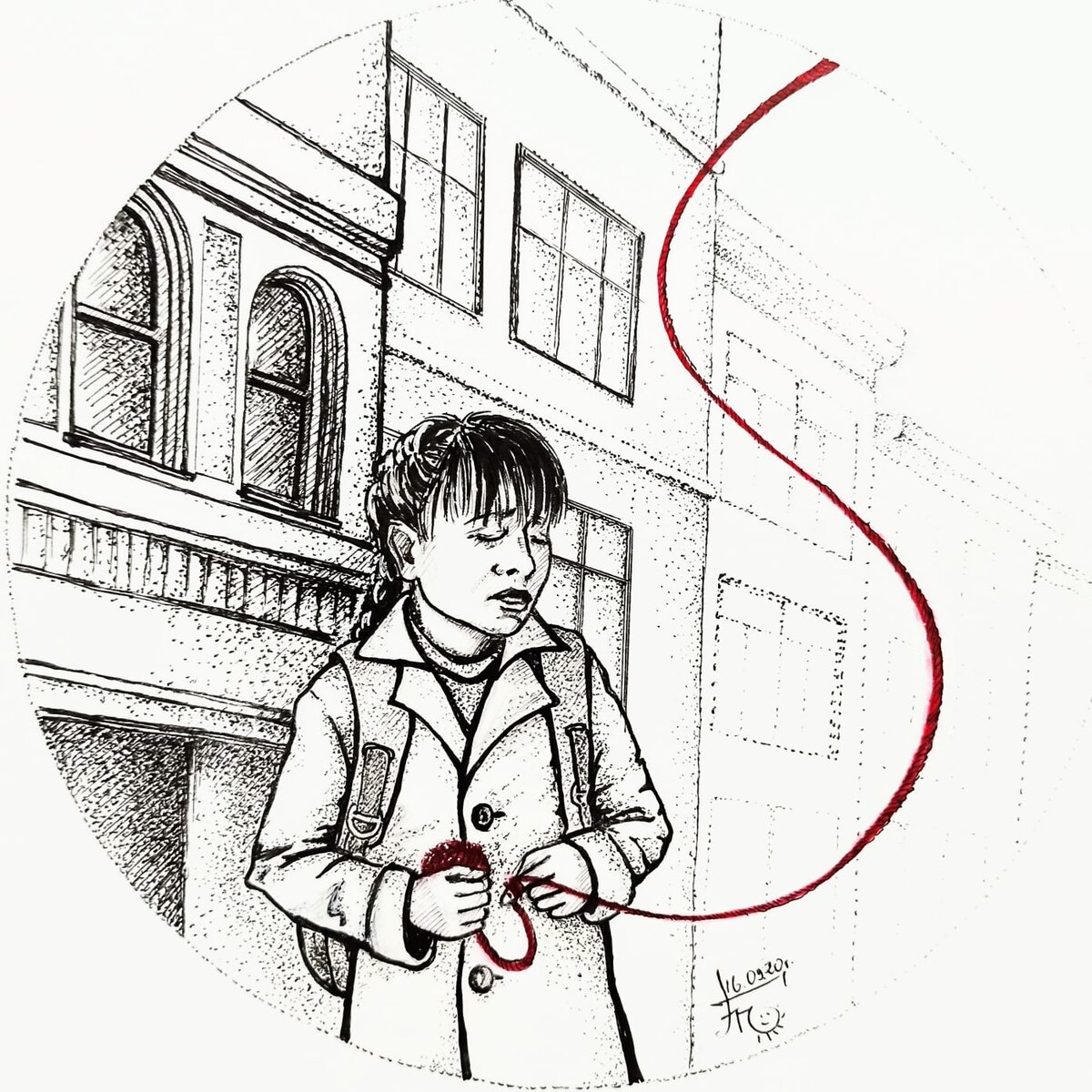 "Карина". Иллюстрация автора, 2020г.