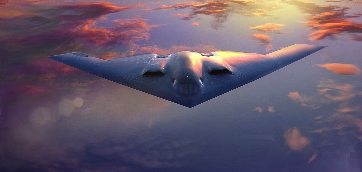 Northrop B-2 Spirit американский бомбардировщик. Фото из открытых источников.