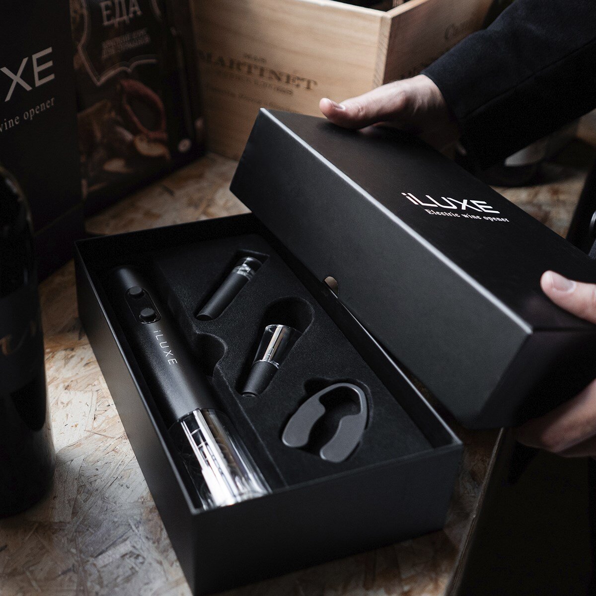 Подарочный набор сомелье iLUXE Jet Black 7490 руб