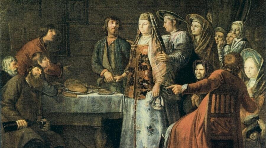 Михаил Шибанов. «Празднество свадебного договора». 1777 г.