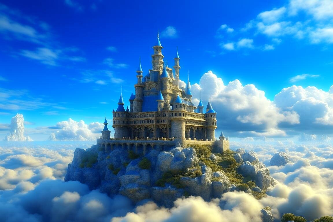 Воздушный замок. Нейросеть Kandinsky 2.2.