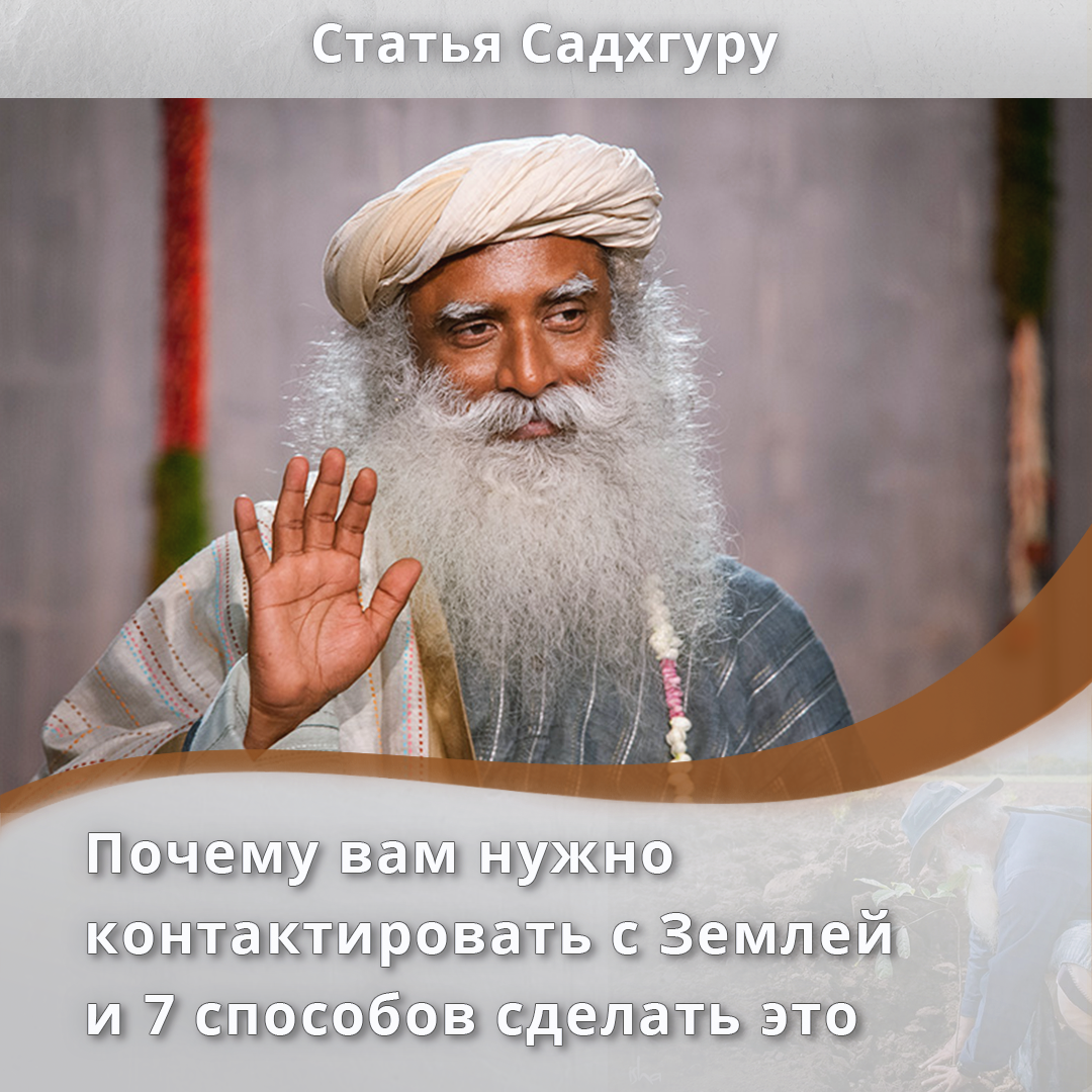 Почему вам нужно контактировать с Землей и 7 способов сделать это |  Садхгуру — официальный канал на русском языке | Дзен