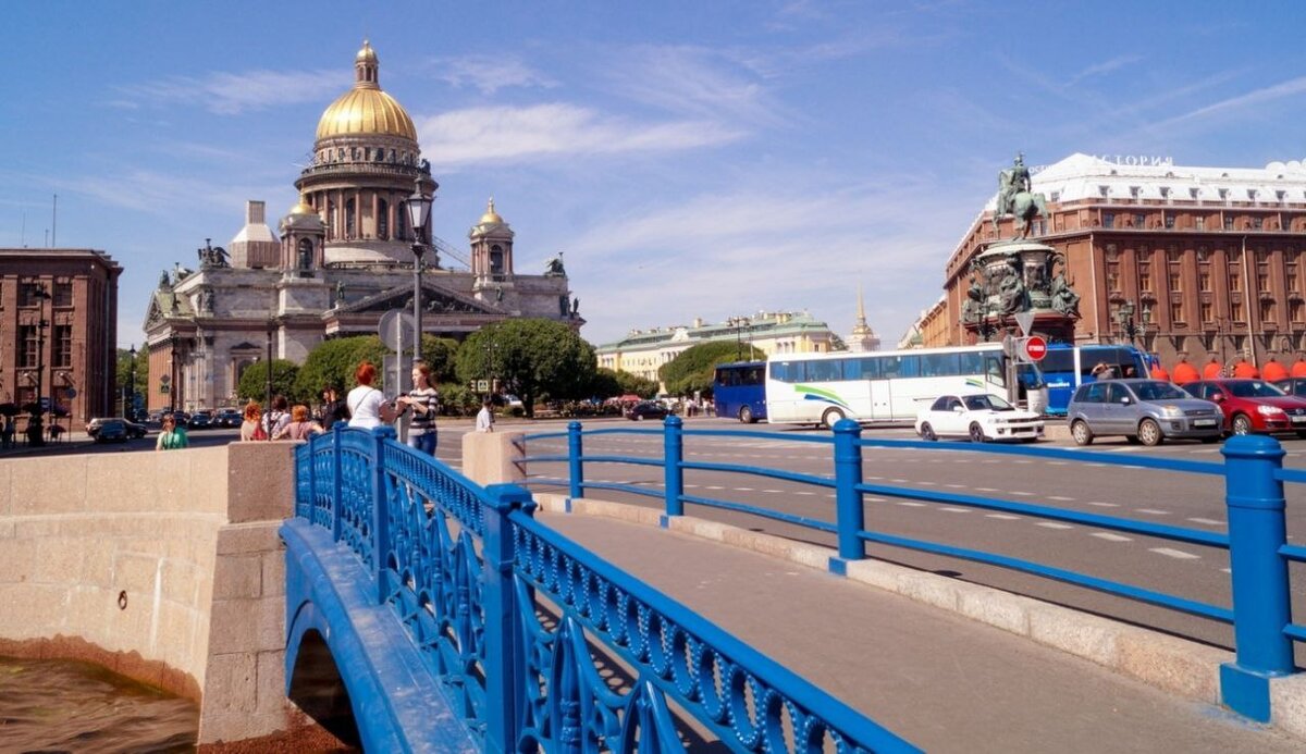 Так выглядел Синий мост раньше