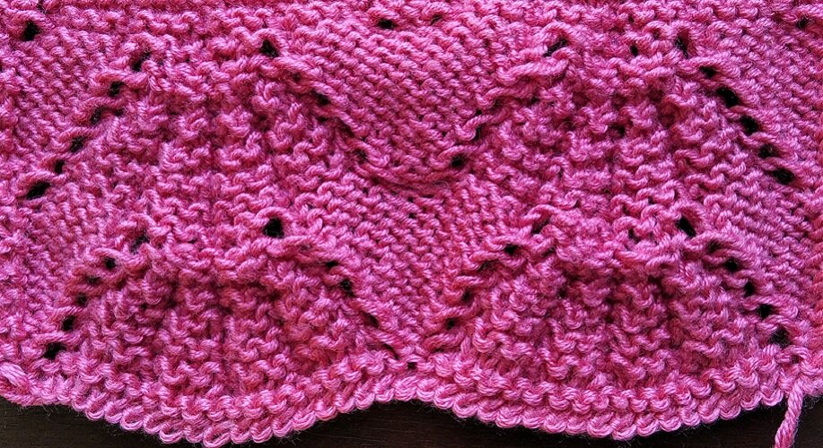 Изнаночная сторона фантазийного узора Зонтики