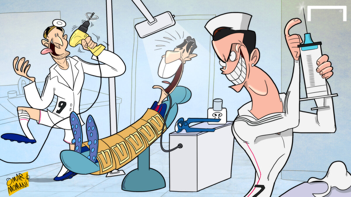 Зубной врач карикатура. Картинка взята из источника: http://static.goal.com/513500/513591.jpg.