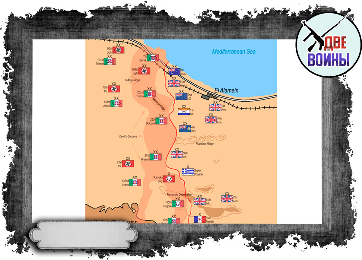 Расстановка сил перед сражением. Фото в открытом доступе.