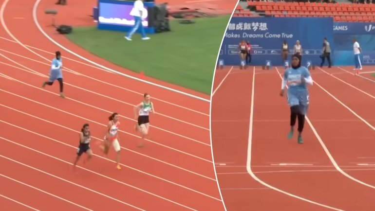    Насра Абукар Али.Скриншот из трансляции