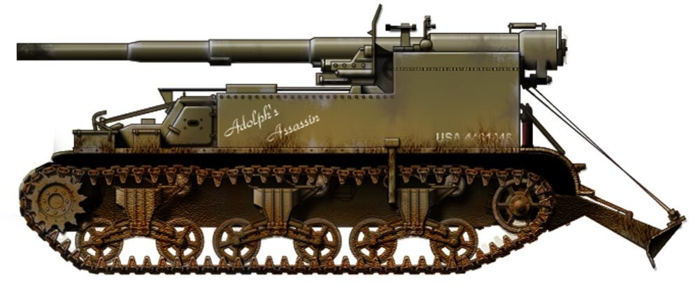 Американская 155 mm Gun Motor Carriage M12 “King Kong”