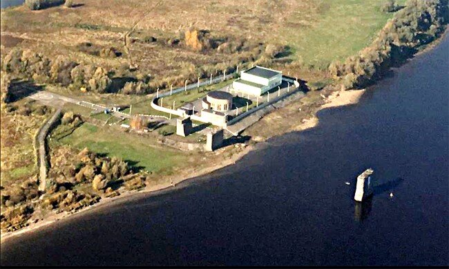 На снимке: Левобережные очистные сооружения Великого Новгорода.