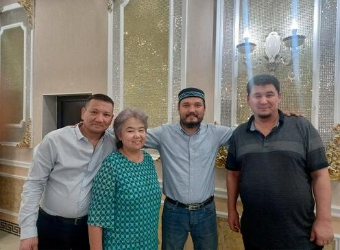 Слева направо: Жангельды Жаксымбетов, Райса Худайбергенова, Акылбек Муратбай, Кошкарбай Торемуратов. 16 сентября 2023 года. Фото Акылбека Муратбая