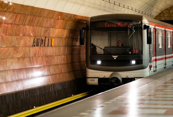    Станция метро «Андел» в Праге