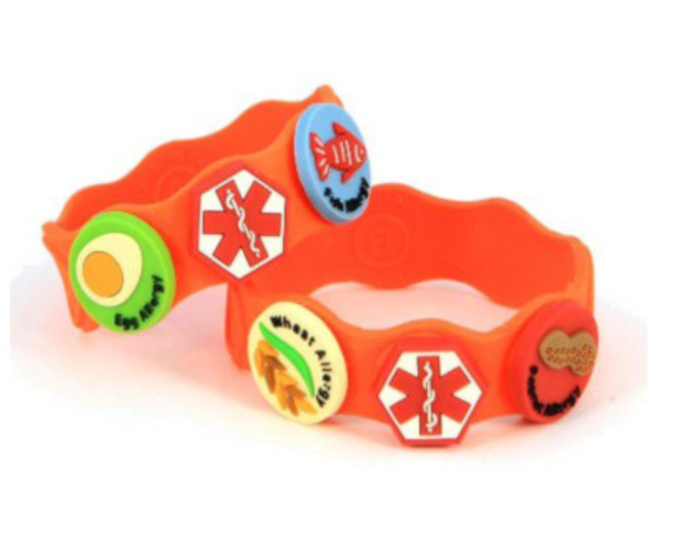 Специальный браслет, благодаря которому можно узнать, на что именно у человека аллергия.